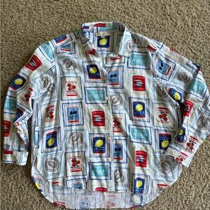 LOFT Multicolor Graphic Shirt